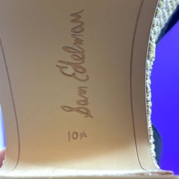 Sam Edelman Women's Black Bow Theresa 2 Summer Platform Sandals Shoe Size 10.5 - Picture 9 of 9